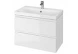 Skříňka pod umyvadlo Cersanit Moduo 80, závěsná, bílá