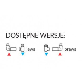 Souprava Terma tříosový termostatický Vision Al In One, pravé - černá matnáný