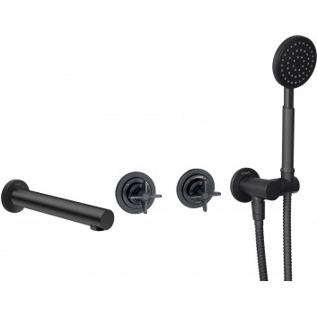 Umyvadlová baterie podomítková, Deante Temisto, nero