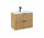 Skříňka koupelnová Roca Reef 80 cm s 2 zásuvkami (do kompletacji s umyvadlem Hebe slim) - světlá dub