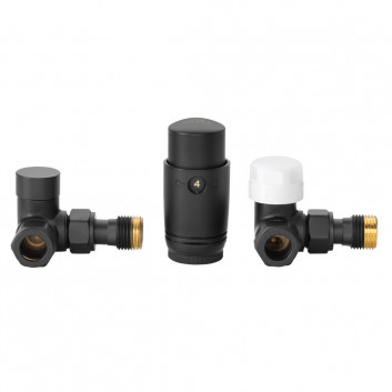 Souprava termostatický Invena univerzální, jednootworowy druhu Duoplex Prov - černá matnáný