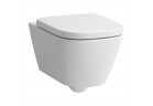 Souprava Laufen Meda mísa WC 54x36 cm podvěsná Silent Flush + sedátko WC pomalu sklápěcí - bílá