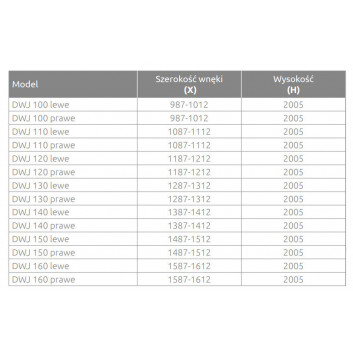 Dveře sprchové posuvné Radaway Idea Black DWJ 100 Levé 98.7-101.2x200.5cm, profil černá, sklo čiré- sanitbuy.pl