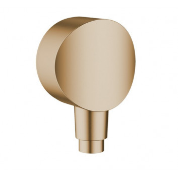 Přípojka úhlová Hansgrohe Fixfit S z złączm z plastu, zlatá optyczny leštený