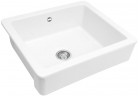 Dřez keramický Deante Sabor, 615x485 mm, jednokomorowy farmhouse - bílý