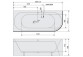Rohová vana 145x145x50cm Polysan FLOSS, bílá