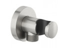Přípojka úhlová Kludi A-QA do hadici natryskowego, s rukojetí - leštěný nerez PVD