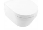 Souprava Villeroy & Boch Architectura Combi-Pack mísa WC 53x37 cm, závěsná bez kołnierza se sedadlem s pozvolným sklápěním - bílá (Weiss Alpin)