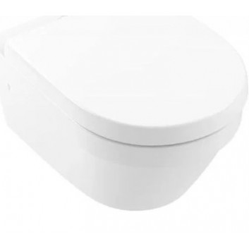 Závěsné wc Villeroy&Boch Architectura, 53x37 cm, odtok tylny, bezkołnierzowa (DirectFlush), z powłokami AntiBac i CeramicPlus - alpská bílá