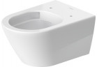 Mísa toaletní závěsná Duravit D-Neo Rimless, 54x37cm, bez rantu spłukującego, připevnění Durafix, 4,5 l, UWL klasa 1 - bílá polomatnýowa
