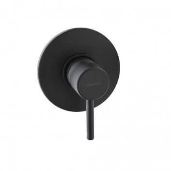 Umyvadlová baterie Giulini Giovanni Futuro dvouotvorová, podomítková, délka mazaniny 20 cm - černá matnáný