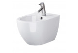 Bidet zavěsný Cersanit Zen 50x35,5cm, z ukrytym montażem, z wybitym otworem na baterie - bílý