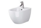 Bidet zavěsný Cersanit Zen 50x35,5cm, z ukrytym montażem, z wybitym otworem na baterie - bílý