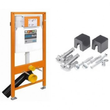 Rám samodzielny WC 50x820 cm JomoTech SLS WERIT z spłuczką i spłukiwaniem dwudzielnym