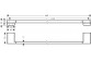 Věšák na ručník Hansgrohe AddStoris 64,8 cm - bronz kartáčovaný