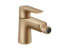Bidetová baterie 1 držák Hansgrohe Talis E wys. 158 mm, sada odtokový - bronz kartáčovaný