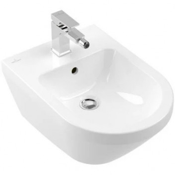 Závěsný bidet Villeroy&Boch Antao, 56x37 cm, s jedným otvorem, s povrchem CeramicPlus - bílý