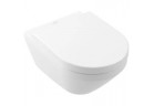 Souprava combi-pack Villeroy & Boch Architectura mísa 53x37 cm bez kołnierza se sedadlem s pozvolným sklápěním - bílý