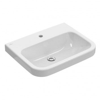 Souprava combi-pack Villeroy & Boch Architectura mísa 53x37 cm bez kołnierza se sedadlem s pozvolným sklápěním - bílý