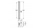 Sprchová tyč Grohe Rainshower Aqua 600 mm - phantom black