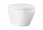 Mísa WC závěsná Grohe Euro Keramika 36x49 cm, kompaktowa se sedadlem s pozvolným sklápěním - alpská bílá