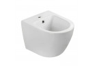 Závěsný bidet Emporia Nox 48,5x36 cm, s otvorem pro baterii, z přepadem - bílý lesklá