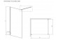 Dveře sprchové walk-in Radaway Essenza Pro 8 Gold, 130x200cm, sklo čiré, profil zlatá