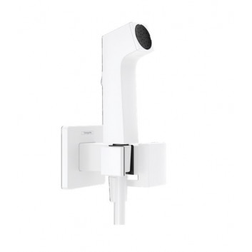 Bidetová ruční sprcha Hansgrohe Bidette 1jet E EcoSmart se směšovačem, držákem a hadicí sprchovým 125 cm - černá matný