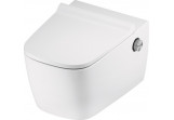 Toaleta myjąca TECEneo 54x40 cm, s propojením ciepłej i studené vody, se sedátkem WC wolnoopadającą s poklopem slim - bílá