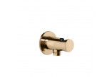 Přípojka úhlová Gessi Anello, s rukojetí - Copper Brushed PVD