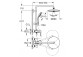 Sprchový systém Grohe Vitalio Joy System 260 s termostatem k montáži na stěnu - chrom