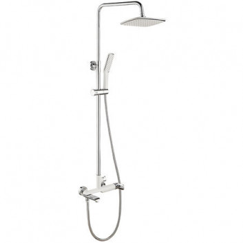 Sprchový panel Laveo Alea stěnová s baterií - chrom