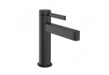 Umyvadlová baterie Hansgrohe Finoris, stojící, páková, výška 182mm, sada odtokový, černá matnáný