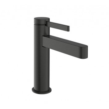 Umyvadlová baterie Hansgrohe Finoris, stojící, páková, výška 182mm, sada odtokový, černá matnáný