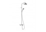 Sprchový sada Hansgrohe Pulsify S Puro 260 1jet EcoSmart z Ecostat Fine i główką sprchovým 3jet - chrom