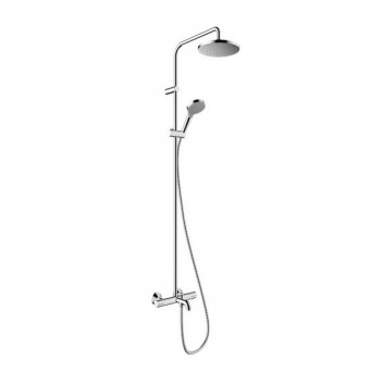 Sprchový sada Hansgrohe Pulsify S Puro 260 1jet EcoSmart z Ecostat Fine i główką sprchovým 3jet - chrom