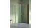 Vanová zástěna New Trendy New Soleo Black 100x140 cm, pravý, dvoudílný, sklo čiré
