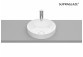 Umyvadlo na desku 37cm Roca Inspira Round kulatá bílá