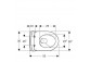 Mísa WC závěsná Geberit iCon 53x36 cm, bez kołnierza, spłukiwanie wirowe se sedadlem s pozvolným sklápěním - bílá
