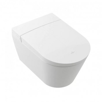 Toaleta myjąca Villeroy & Boch ViClean I100, oválný, 38,5x59,5cm, bez splachovacího okruhu, CeramicPlus, Weiss Alpin
