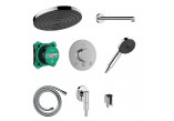 Sprchový systém Hansgrohe Pulsify S 260 1jet s baterií termostatickou Ecostat Comfort S i iBox universal 2, podomítkový, chrom