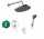 Sprchový set Hansgrohe Zesis S, Activera S 240, podomítkový, 2 výstupy vody, chrom