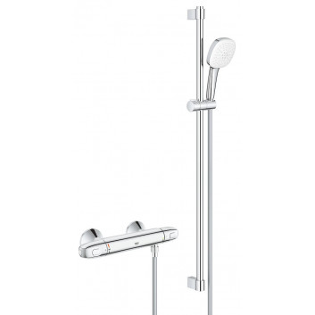 Sprchová baterie Grohe Grohtherm 1000, termostatická, nástěnná, szer. 317 mm, chrom
