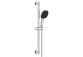 Sprchový set 130 3jet EcoSmart s držákem S Puro 65 cm PushSlider i tekstylnym hadici sprchovým Designflex 160 cm, Hansgrohe Rainfinity - Zlatá Optyczny Leštený