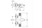 Termostatická sprchová baterie Grohe Grohtherm 1000 Performance, nadomítková, DN 15, EcoButton, chrom