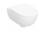 Souprava wiszącej mísy WC Geberit Selnova 54x35,5 cm, s hlubokým splachováním, TurboFlush, se sedátkem klozetovým - bílá