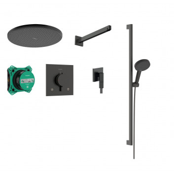 Sprchový systém Hansgrohe Crometta S 240 1jet, podomítkový, baterie páková, horní sprcha 24cm, sluchátko 2-funkční, chrom
