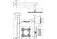 Sprchový systém Hansgrohe Crometta S 240 1jet, podomítkový, baterie páková, horní sprcha 24cm, sluchátko 2-funkční, chrom