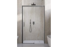 Dveře wnękowe Radaway Idea 8 DWJ Brushed GunMetal 140 cm, pravé - sklo čiré, profil gunmetal szczotkowany