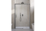 Dveře wnękowe Radaway Idea 8 DWJ Brushed GunMetal 140 cm, levé - sklo čiré, profil gunmetal szczotkowany
